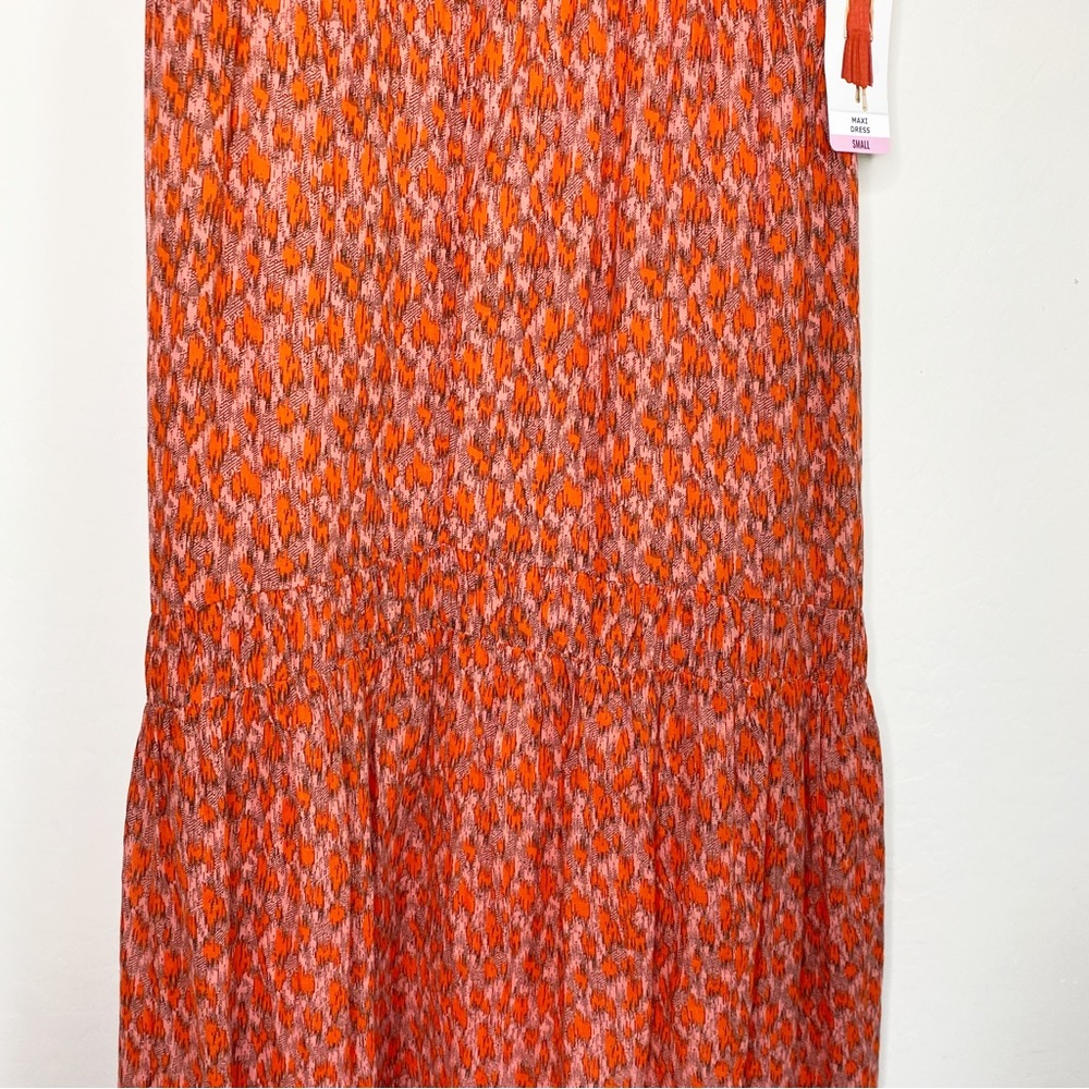 Joie Maxi Dress in Tea Rose Orange Pink Size S NWT - Picture 7 of 15